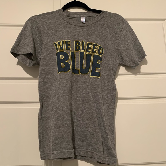 American Apparel U of Michigan Gray Graphic Tee - Picture 1 of 4